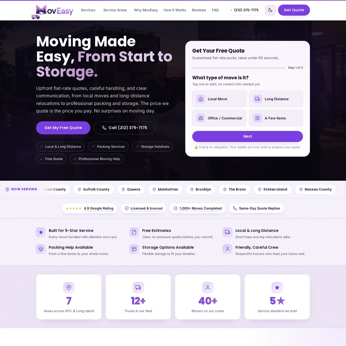 MovEasy Moving & Storage project by FourCents